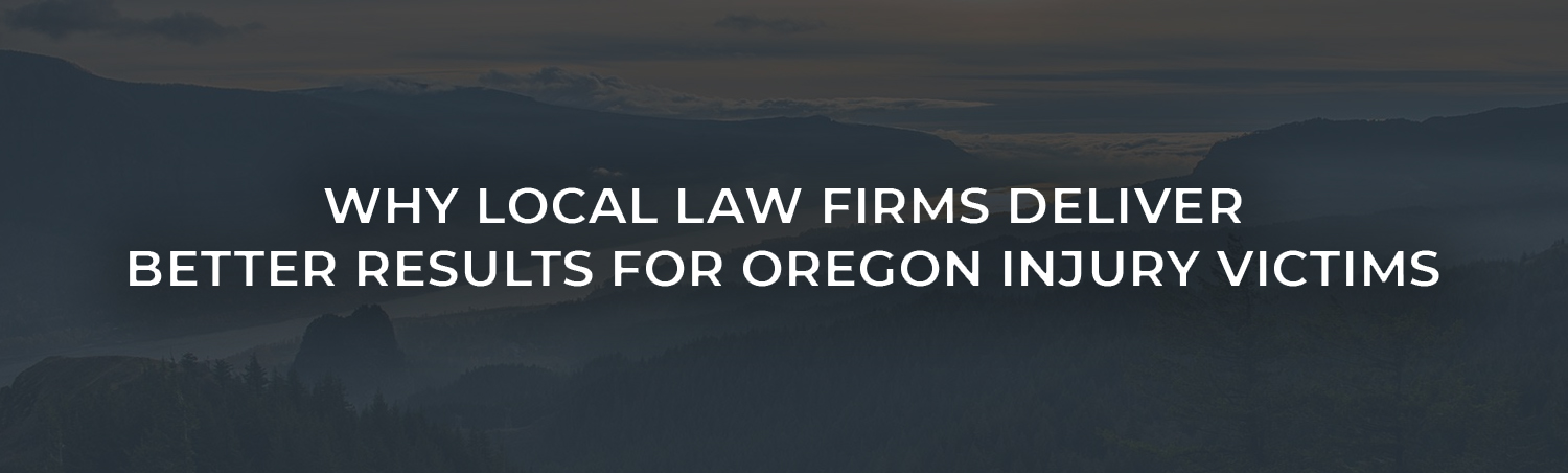 Trusted Oregon attorney meets with local client after injury